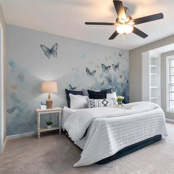 Group of butterflies flying in the sky Wall murals Group of butterflies flying in the sky