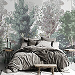 Wall murals Group of trees and bushes