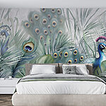 Wall murals Peacocks and plants