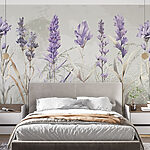Wall murals Elegant botanical watercolor flora