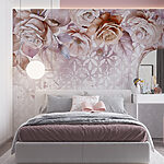 Wall murals Soft floral elegance in bloom.