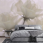 Wall murals Group of white flowers
