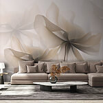 Wall murals Elegant blooms in soft hues