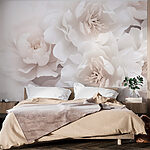 Wall murals Group of white flowers