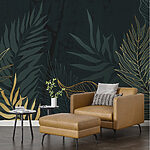 Wall murals Nature’s intricate leaf patterns displayed beautifully