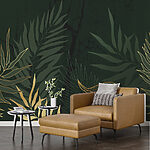 Wall murals Nature’s elegance in leafy designs