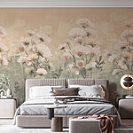 Wall murals Nature’s serene floral composition.