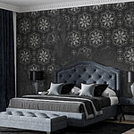 Wall murals Grey and white wallpaper