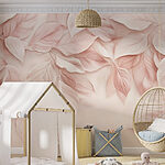 Wall murals Soft hues of delicate leaves.