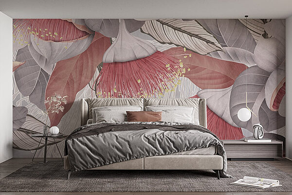 Wall murals Blooming petals with soft hues (SKU: w08539) Wall murals Wall murals Blooming petals with soft hues (SKU: w08539)