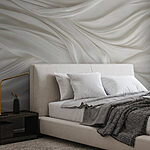 Wall murals White fabric with folds