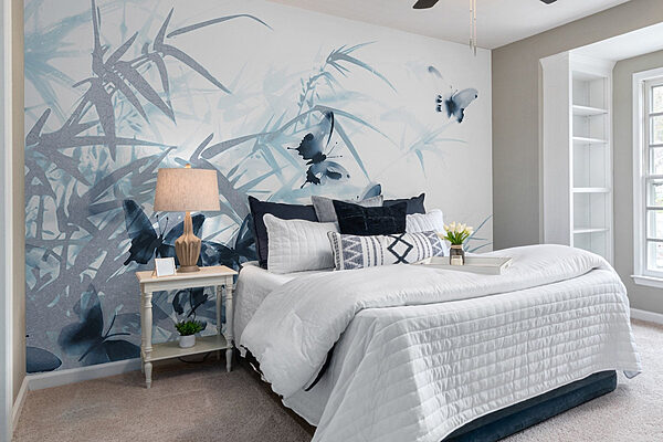 Butterflies on a white background Wall murals Butterflies on a white background