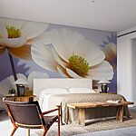 Wall murals Delicate blooms in soft hues