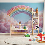 Wall mural Rainbow made of clouds
