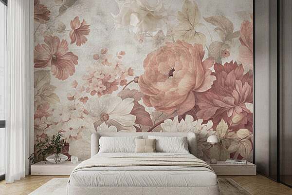 Soft petals in gentle hues Wall murals Soft petals in gentle hues