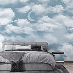 Wall murals Moon in the sky