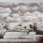 Wall murals Moon in the sky