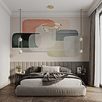 Wall murals Group of rectangles with different colors