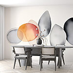 Wall murals Group of transparent circles