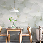 Wall murals Group of white flowers
