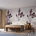 Wall murals Delicate flowers in soft hues