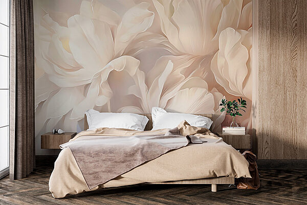 Soft petals whispering in harmony Wall murals Soft petals whispering in harmony