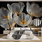 Wall murals Group of glass flowers