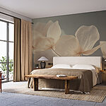 Wall murals Delicate petals in soft hues