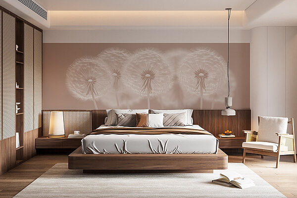 Group of dandelions Wall murals Group of dandelions