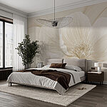 Wall murals Delicate petals in soft tones