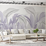 Wall murals Soft lavender foliage in gentle layers