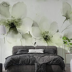 Wall murals Delicate blooms in soft hues.