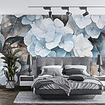 Wall murals Delicate blooms in soft hues.