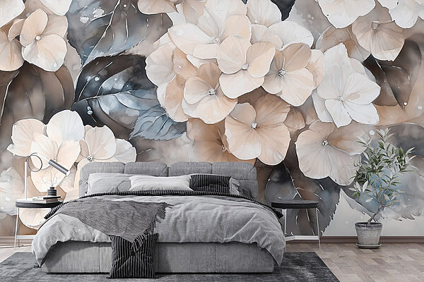 Wall mural Wall mural Natural elegance in soft hues (SKU: w02488)