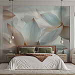 Wall murals Delicate petals in soft hues