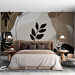 Wall murals Abstract nature-inspired design elements.