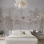 Wall murals Field of flowers and plants