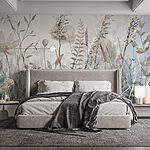 Wall murals Painting of flowers and plants