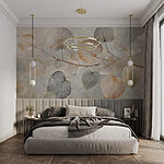 Wall mural Branch with leaves on it