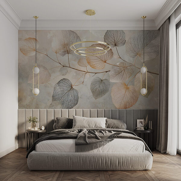 Wall mural Branch with leaves on it