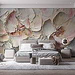 Wall murals Delicate blooms of textured petals
