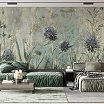 Wall murals Painting of flowers and plants