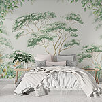 Wall murals Painting of trees and plants