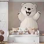 Wall murals Cartoon of a polar bear