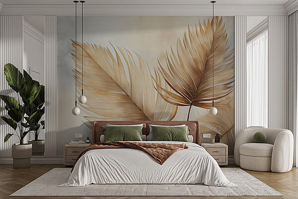 Wall murals Wall murals Natural elegance in soft hues (SKU: w02438)