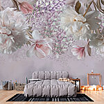 Wall murals Delicate blossoms in soft hues