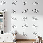 Wall murals Group of origami animals