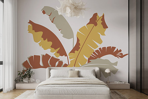Plant with leaves on it Wall murals Plant with leaves on it