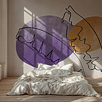 Wall murals Drawing of a leaf
