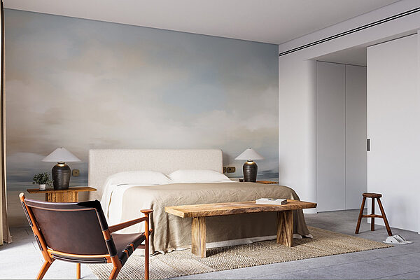 Wall murals Wall murals Landscape with a body of water and clouds (SKU: w02413)